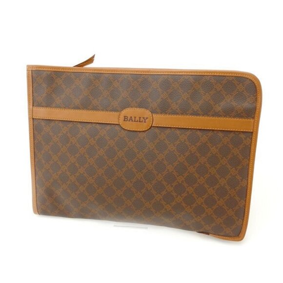 BALLY Briefcase Brown Women Authentic secondhand